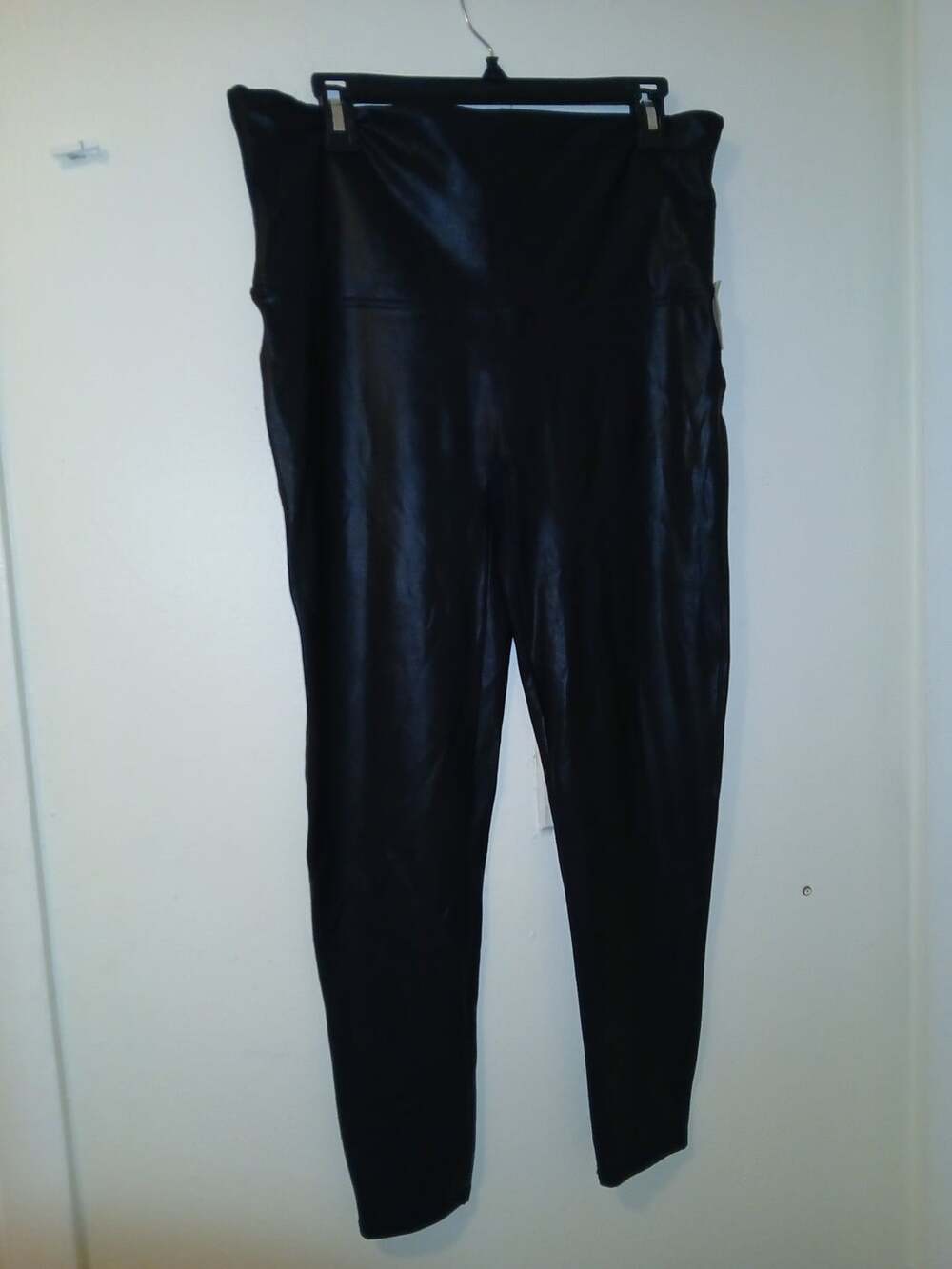 Spanx Faux Leather Leggings Black Size 2X